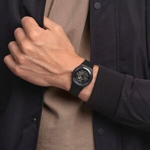 Swatch New Gent Silver Glam Bio-Sourced Unisex Watch (SO29B109)